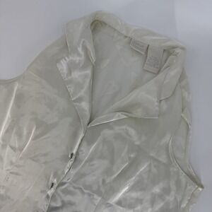 Delicate treasures intimate Cream‎ heart see through back shirt size XL Feminine